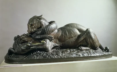 Tiger Devouring an Alligator, 1832